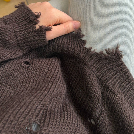 Описание вязания #Джемпер_Рванина