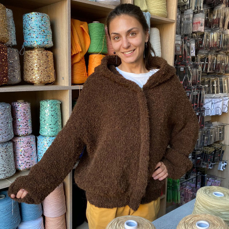 Описание вязания #Бомбер_Тедди