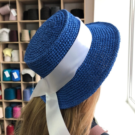 Описание вязания #Шляпа_Канотье