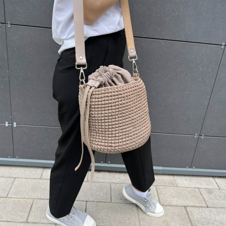 Описание вязания #Сумка_ведро