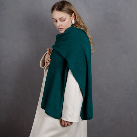 Кашемировый палантин by WoolDom, Бутылочный