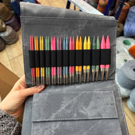 Набор спиц 12 см 12 пар LYKKE COLOUR Grey