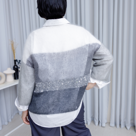 Описание вязания #Джемпер_паутинка