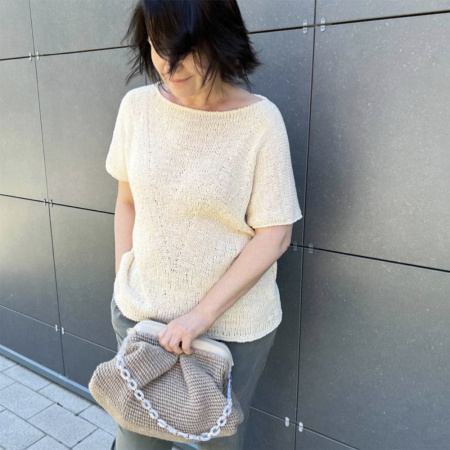 Описание вязания #Футболка_Клин