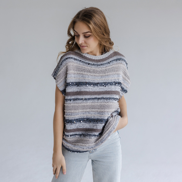 Описание вязания #Футболка_Кучинелли_NEW!