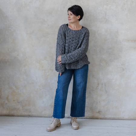 Описание вязания #Джемпер_Киш_Миш