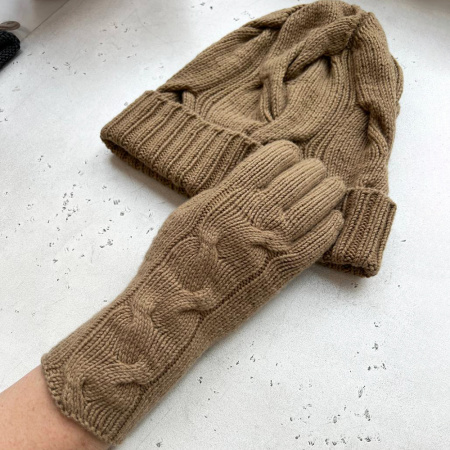Описание вязания #Перчатки_Loro_Piana