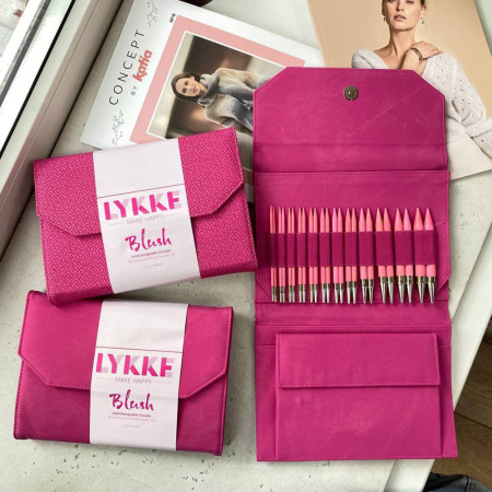 Набор спиц 12 см 12 пар Lykke Blush Fuchsia Набор спиц 12 см 12 пар Lykke Blush Fuchsia