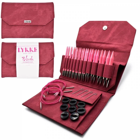 Набор съемных спиц 12 см 12 пар LYKKE Blush Crimson