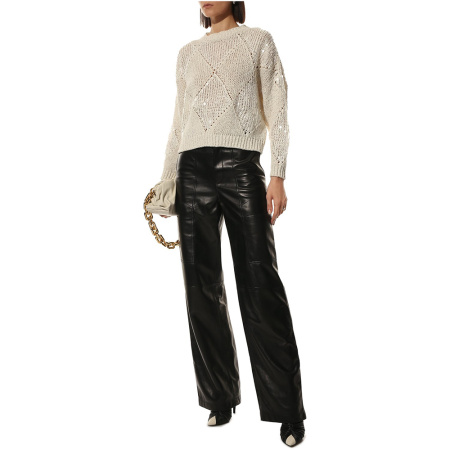 Описание вязания #Джемпер_ромбы_Кучинелли