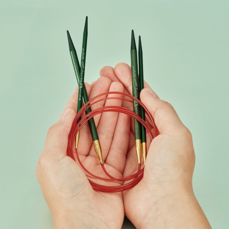 Спицы круговые с удлиненным кончиком Addi Christmas, 705-2