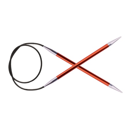 Спицы круговые KnitPro Zing (47167, 9 мм, 100 см)