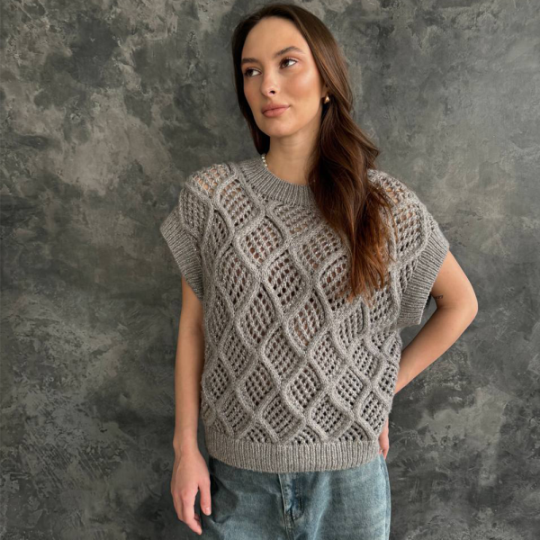 Описание вязания #Жилет_Космос