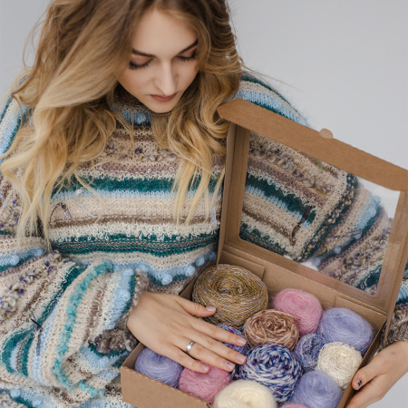 Описание вязания #Джемпер_из_коробочки