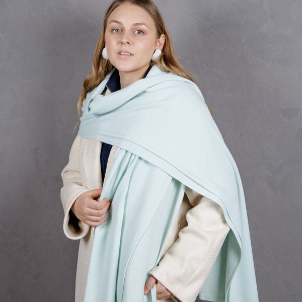 Кашемировый палантин by WoolDom, Ментол