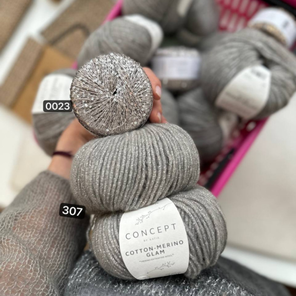 Пряжа Katia Cotton-Merino Glam Пряжа Katia Cotton-Merino Glam