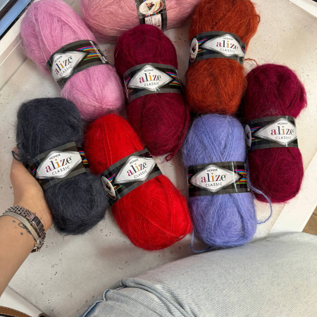 Пряжа Alize Mohair classic new