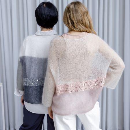 Описание вязания #Джемпер_паутинка