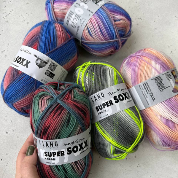 Пряжа Lang Super Soxx Color 4-Fach