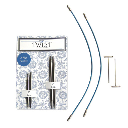 Набор спиц Chiaogoo Twist Short Combo, 5 и 8 см