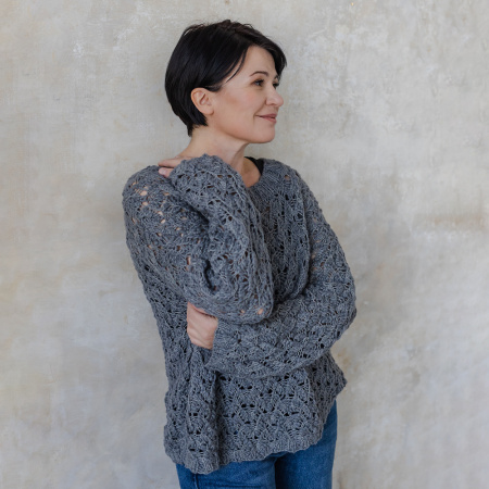 Описание вязания #Джемпер_Киш_Миш