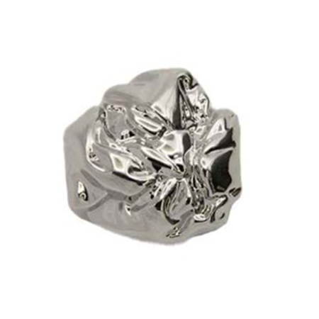 Пуговица CHANEL SS металл на ножке Сверток 23 мм (Серебро)