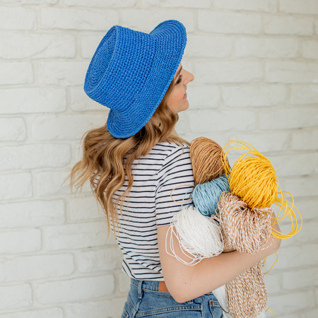 Описание вязания #Шляпа_Канотье