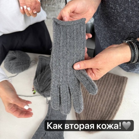 Описание вязания #Перчатки_Вытянутые_Петли