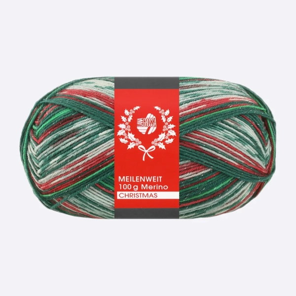 Пряжа Lana Grossa  Meilenweit 100 Merino Lurex Christmas