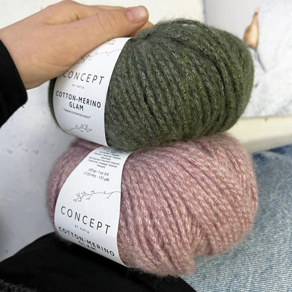 Пряжа Katia Cotton-Merino Glam Пряжа Katia Cotton-Merino Glam