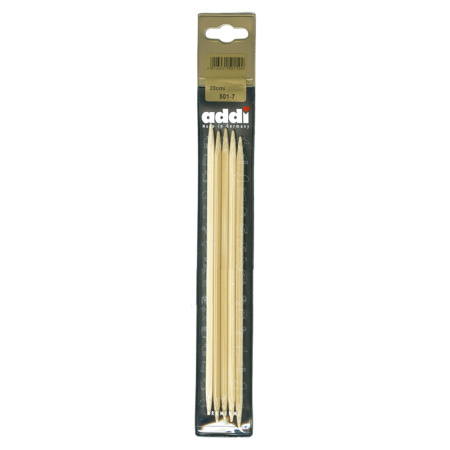 Спицы чулочные бамбуковые Addi Nature Bamboo, 501-7 (501-7/5-020, 5 мм, 20 см) Спицы чулочные бамбуковые Addi Nature Bamboo, 501-7 (501-7/5-020, 5 мм, 20 см)