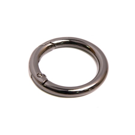 Карабин-кольцо 25 мм (Черный никель) Карабин-кольцо 25 мм (Черный никель)
