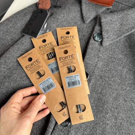 Спицы съемные Forte ChiaoGoo, 13 см, карбон