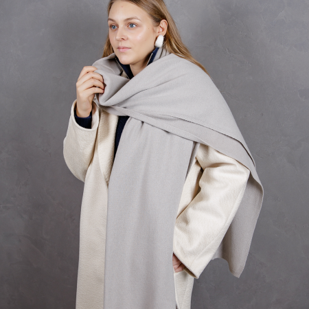 Кашемировый палантин by WoolDom, Пенка латте