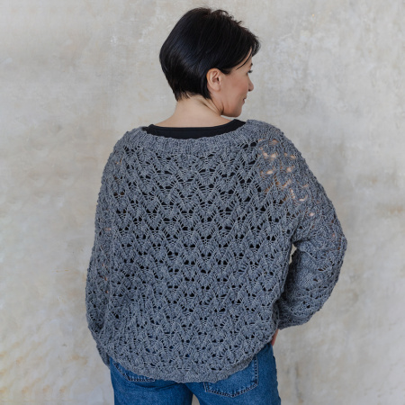 Описание вязания #Джемпер_Киш_Миш