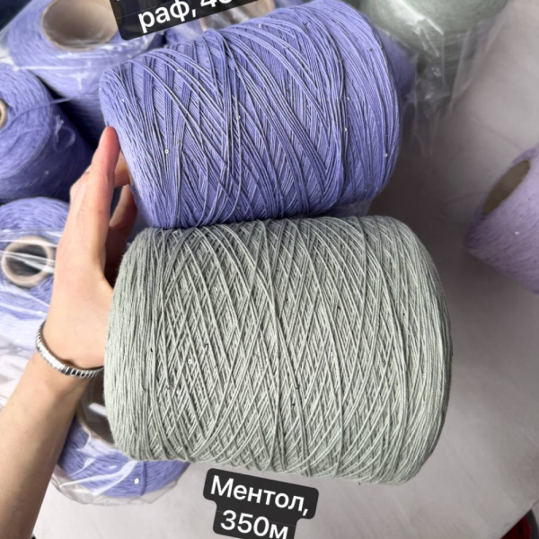 Бобина Cotton Paillettes Mix