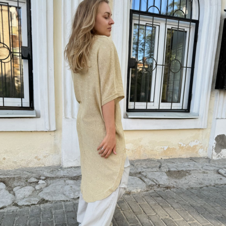 Описание вязания  #Туника_хвост_русалки