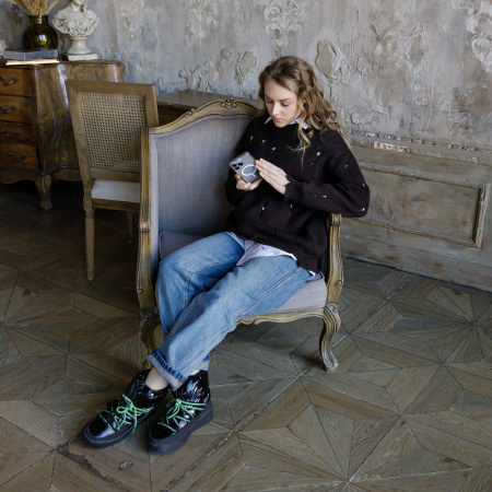 Описание вязания #Джемпер_Рванина