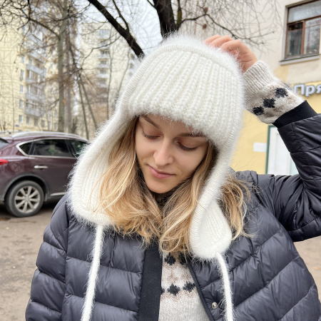 Описание вязания #Ушанка_Московская