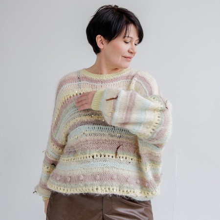 Описание вязания #Джемпер_из_коробочки