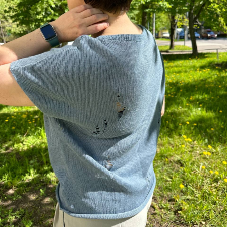 Описание вязания #Футболка_Даниэль