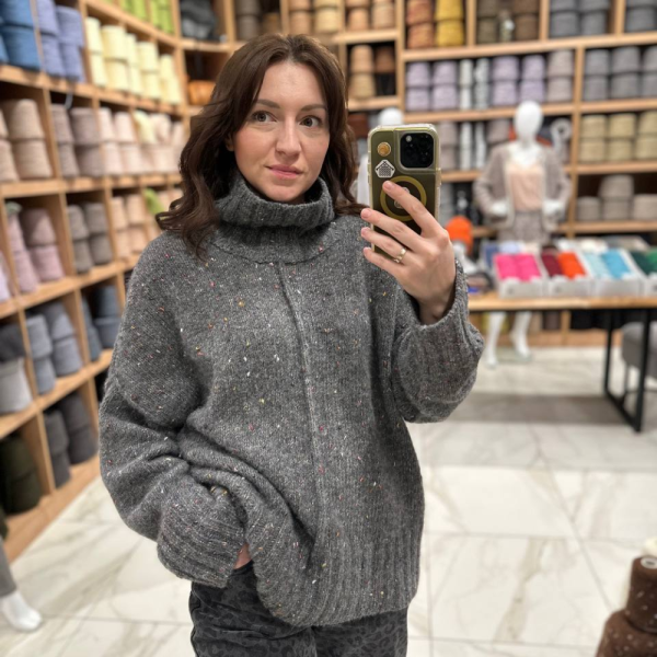 Описание вязания #Свитер_швами_наружу