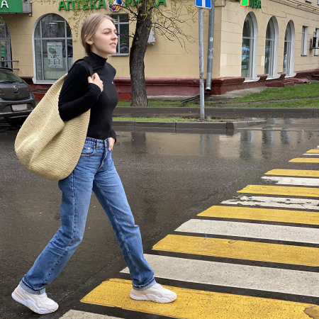 Описание вязания #Сумка_мешок Описание вязания #Сумка_мешок