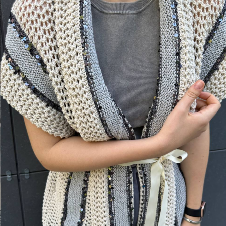 Описание вязания #Жилет_в_стиле_городской_шик