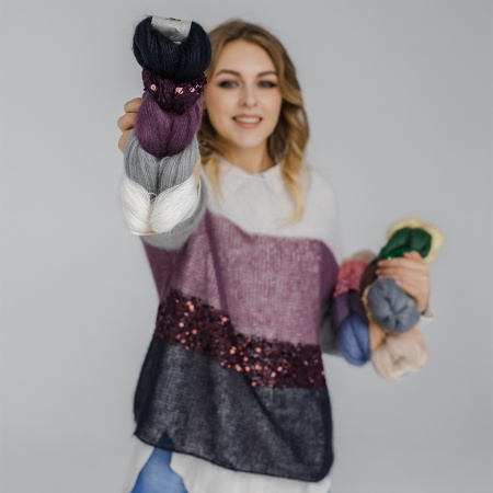 Описание вязания #Джемпер_паутинка