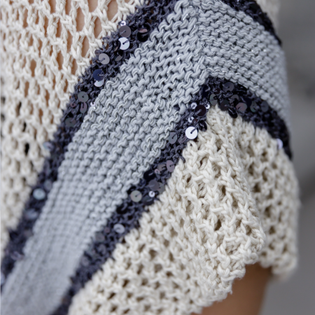 Описание вязания #Жилет_в_стиле_городской_шик