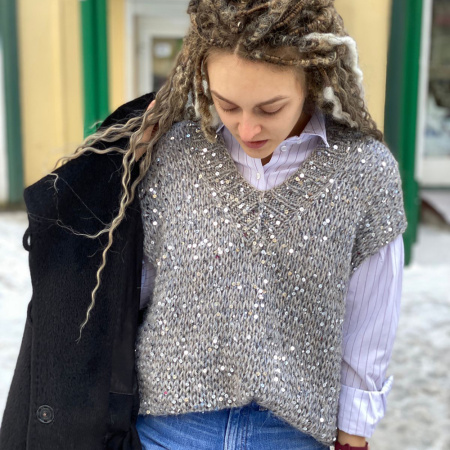 Описание вязания жилет #Воздушный_воздух Описание вязания жилет #Воздушный_воздух