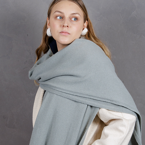 Кашемировый палантин by WoolDom, Эвкалипт