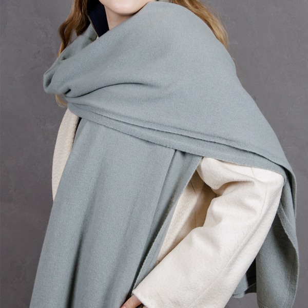 Кашемировый палантин by WoolDom, Эвкалипт