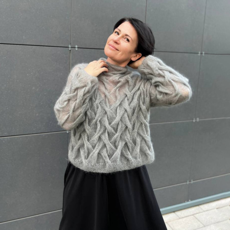 Описание вязания #Свитер_Шарлотка